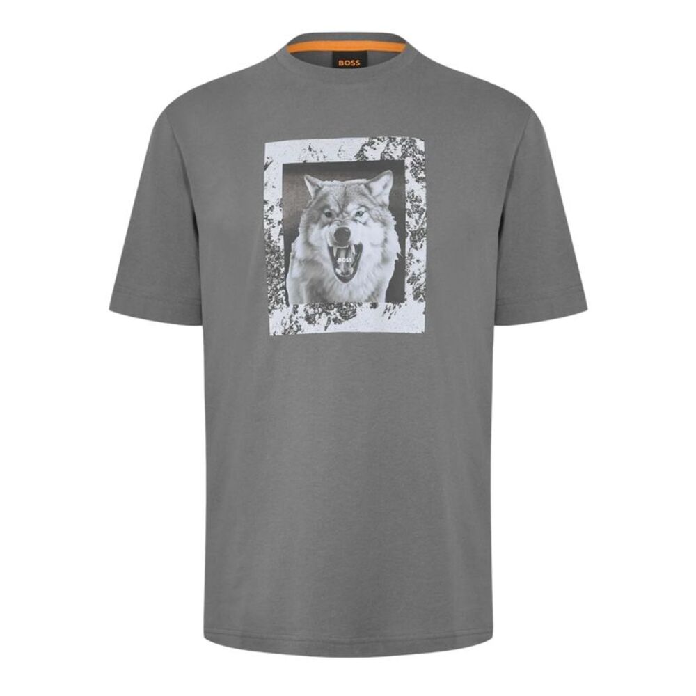 Boss Mens Lupo Wolf T-Shirt / Gray